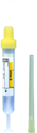 Monovette® Urine, 3,2 ml, bouchon jaune, (L x Ø) : 75 x 13 mm, 64 pièce(s)/sachet