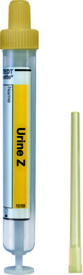 Urin-Monovette®, 10 ml, Verschluss gelb, (LxØ): 102 x 15 mm, 64 Stück/Beutel