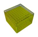 Caixa de criopreservação, 132 x 132 x 95 mm, dimensão da grade: 9 x 9, para 81 recipientes