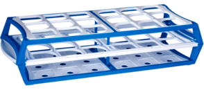 Rack, PP, format: 6 x 3, suitable for 50 ml centrifuge tubes