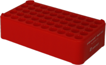 Rack S-Monovette® D13, Ø da abertura: 13 mm, 5 x 10, vermelha