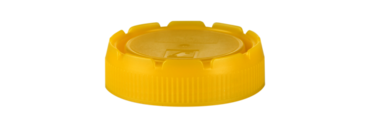 Bouchon à vis, jaune, compatible avec récipient de 70 ml, 120 ml
