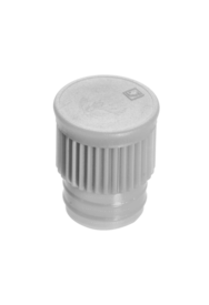Bouchon pression, blanc, compatible avec tubes Ø 15,7 mm
