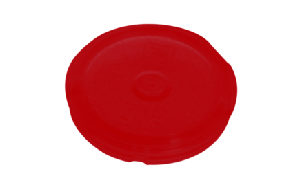 Colour-coded inserts, red, PP, suitable for screw caps 65.712.xxx