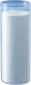 Recipiente protector, transparente, forma: redondo, con almohadilla absorbente, longitud: 114 mm, Ø orificio: 44 mm, sin cierre