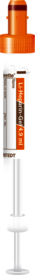 S-Monovette® Lithium heparin gel LH, 4.9 ml, cap orange, (LxØ): 90 x 13 mm, with paper label