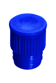 Bouchon pression, bleu, compatible avec tubes Ø 15,7 mm
