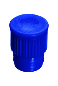 Tampa de pressão, azul, adequado para tubos de Ø 15,7 mm