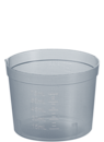 Urine container, 75 ml, (ØxH): 65 x 48 mm, PP, transparent