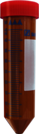 Tube avec bouchon à vis, 50 ml, (L x Ø) : 114 x 28 mm, PP, avec aplat