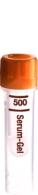 Microvette® 500 Gel de suero, 500 µl, cierre marrón, fondo plano