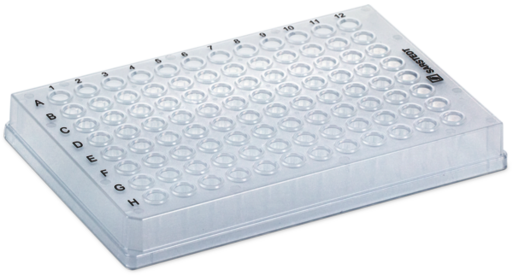 PCR plate full skirt, 96 well, transparent, Low Profile, 100 µl, Biosphere® plus, PP