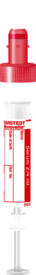 S-Monovette® Serum CAT, 4 ml, cap red, (LxØ): 75 x 13 mm, with paper label