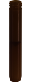 Tube avec bouchon à vis, 5 ml, (L x Ø) : 92 x 15,3 mm, double fond conique, fond du tube arrondi, PP, sans bouchon, 100 pièce(s)/sachet