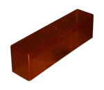 Abdeckhaube, PC, braun, 256 x 62 x 72 mm, passend für Ständer Nr. 93.1097.100