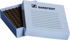 Boîte de conservation, couvercle coiffant, carton, format : 10 x 10, pour 100 récipients