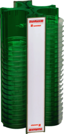 DishRack, altura: 370 mm, verde, para 88 placas de Petri Ø 92 mm