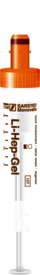 S-Monovette® Lithium Heparin Gel LH, 4,7 ml, Verschluss orange, (LxØ): 75 x 15 mm, mit Kunststoffetikett