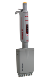 Sarpette® M, 8 canaux, variable, 20 µl - 200 µl, jaune, 1 pièce(s)/carton