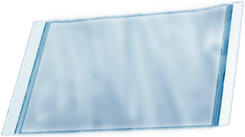 Lámina de sellado, material: acetato, transparente