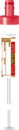 S-Monovette® EDTA Gel K2, 7,5 ml, tampa vermelha, (CxØ): 92 x 15 mm, com etiqueta de papel