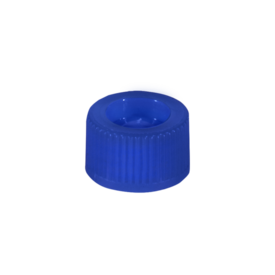 Tampa de rosca, azul, adequado para tubos 82 x 13 mm
