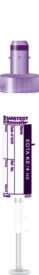S-Monovette® EDTA K3E, 4 ml, bouchon violet, (L x Ø) : 75 x 15 mm, avec étiquette papier