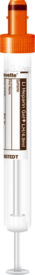 S-Monovette® Heparina de lítio gel+, 4,9 ml, tampa laranja, (CxØ): 90 x 13 mm, com etiqueta de papel