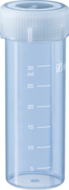 Screw cap tube, 30 ml, (LxØ): 84 x 30 mm, PP, with print