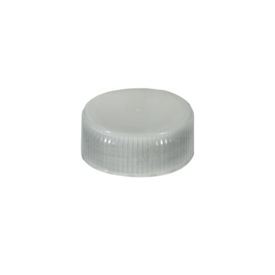 Schraubverschluss, transparent, passend für Röhren Ø 28 mm