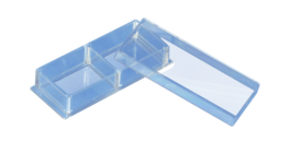 Cámara de cultivo celular x-well, 2 pocillos, en cubreobjetos