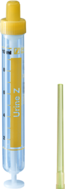 Urin-Monovette®, 10 ml, Verschluss gelb, (LxØ): 102 x 15 mm, 1 Stück/Blister