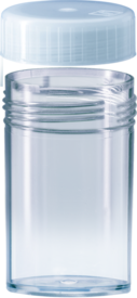 Tube avec bouchon à vis, 25 ml, (L x Ø) : 54 x 27 mm, PS