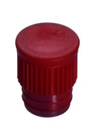 Bouchon pression, rouge, compatible avec tubes Ø 15,7 mm