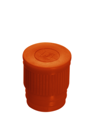 Eindrückstopfen, orange, passend für Röhren Ø 16-17 mm