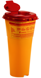 Recipiente de descarte, Multi-Safe twin plus, 5.000 ml, rotulagem de risco biológico