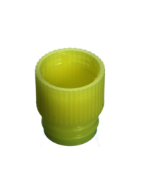 Bouchon pression, jaune, compatible avec tubes Ø 13 mm