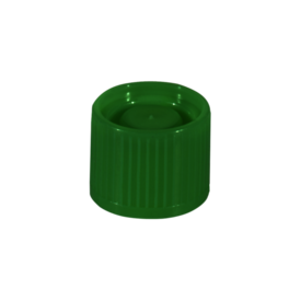 Screw cap, green, suitable for tubes Ø 16-16.5 mm