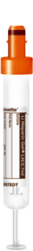 S-Monovette® Héparine de lithium gel+ LH, 2,7 ml, bouchon orange, (L x Ø) : 75 x 13 mm, avec étiquette papier
