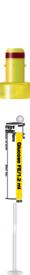 S-Monovette® Fluorure/EDTA FE, 1,2 ml, bouchon jaune, (L x Ø) : 66 x 8 mm, avec étiquette plastique
