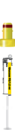 S-Monovette® Fluorid/EDTA FE, 1,2 ml, Verschluss gelb, (LxØ): 66 x 8 mm, mit Kunststoffetikett