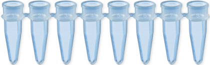 PCR strip of 8, 200 µl, PCR Performance Tested, transparent, PP