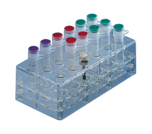 Rack, PC, format: 6 x 3, suitable for screw cap micro tubes