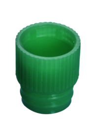 Eindrückstopfen, grün, passend für Röhren Ø 13 mm