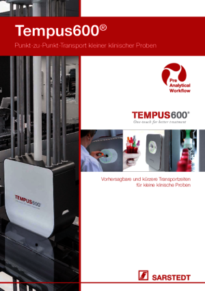 Tempus600® Punkt-zu-Punkt Transport kleiner klinischer Probenröhren