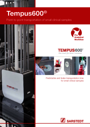 Tempus600® Point-to-point transportation of small clinical samples